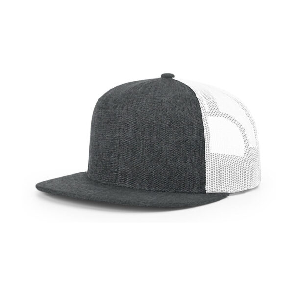 HEATHER CHARCOAL/WHITE/ WOOL BLEND FLATBILL TRUCKER/ RICHARDSON  - 511