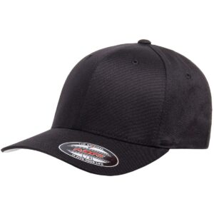 BLACK/ COTTON BLEND CAP/ FLEXFIT - L/XL