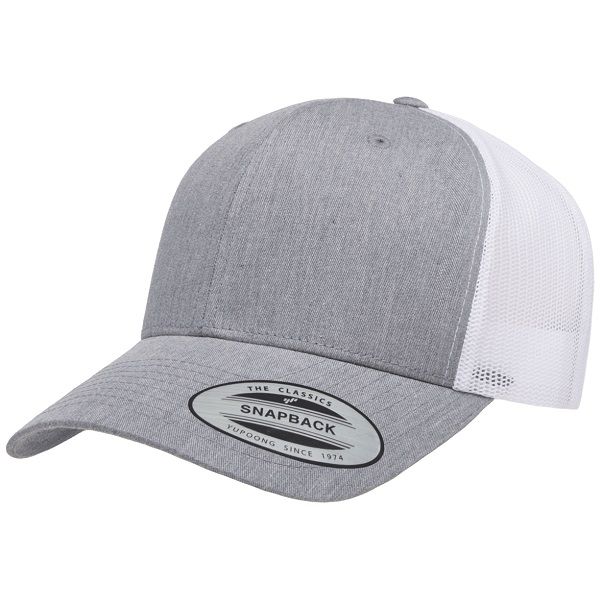 Heather Gray/White/ Yupoong - Retro Trucker - 6606