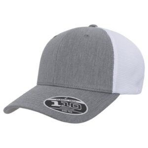 Heather Gray/White Flexfit - Mesh Back - 110M