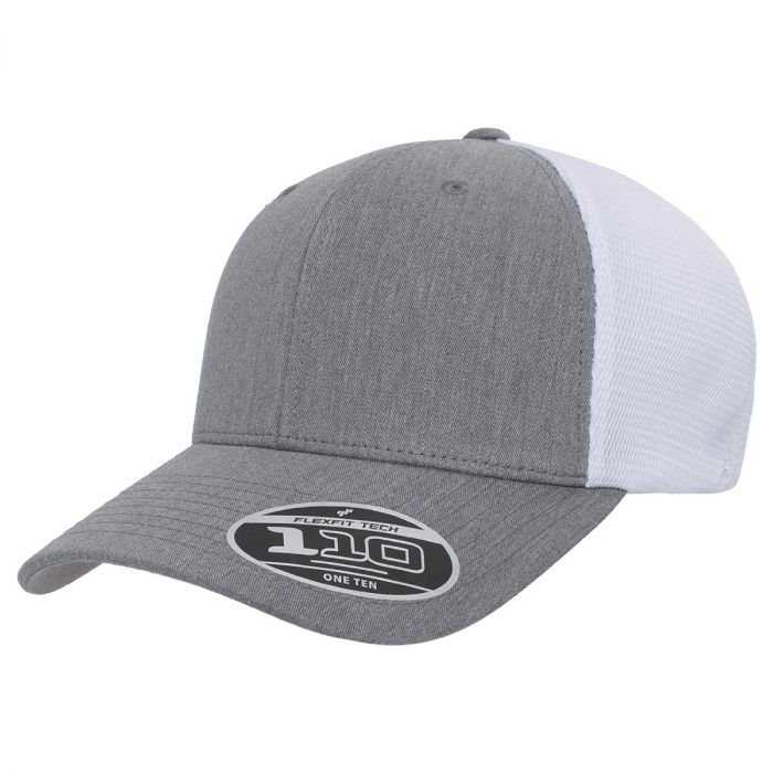Heather Gray/White Flexfit - Mesh Back - 110M